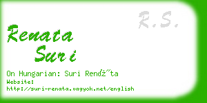 renata suri business card